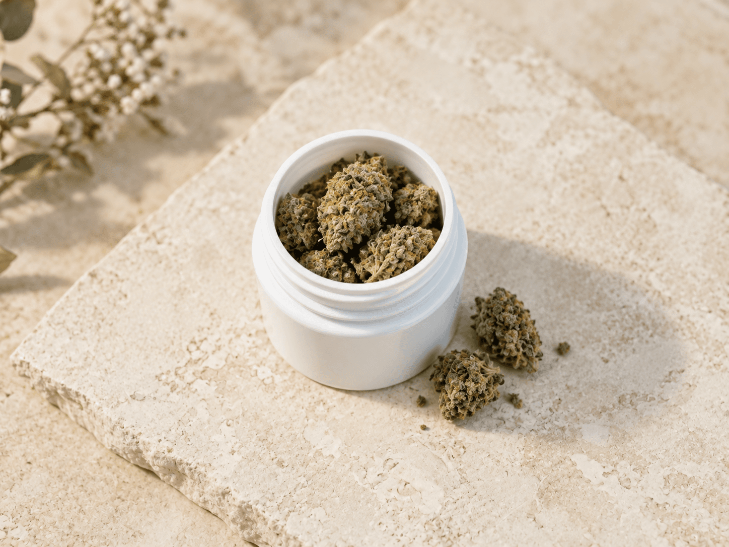 White 20DR PET Jar Front three-quarter hero white scenery product image